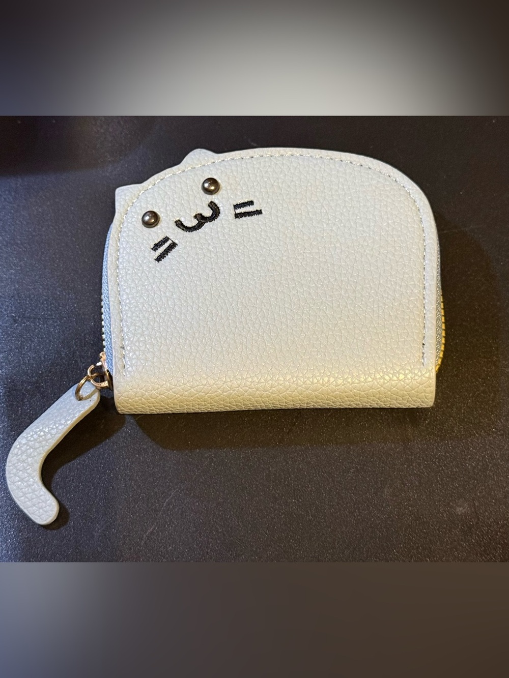 Cute Cat Face Zip Wallet - Women Accessories
